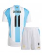Otroške Nogometnih dresov Argentina Angel Di Maria #11 Domači Copa America 2024 Kratki rokavi (+ hlače)